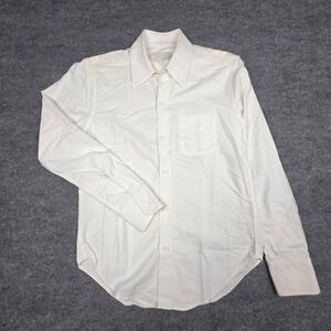 Band of Outsiders Button Up Shirt Men's SMALL White Cotton Pocket USA